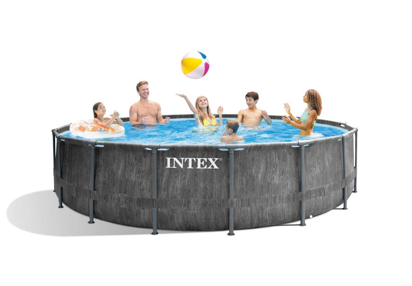 Duży Basen Stelażowy Ogrodowy INTEX 549x122 cm pompa drabina NOWY !!!