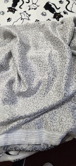 Штора плотная  серого цвета 2 шт