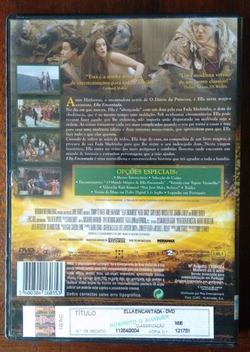 Filme DVD "Ella Encantada"