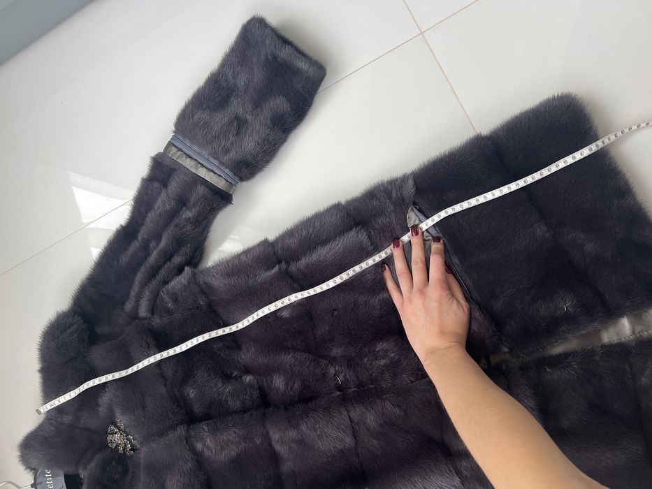 Норкова шуба в новому стані графіт s
