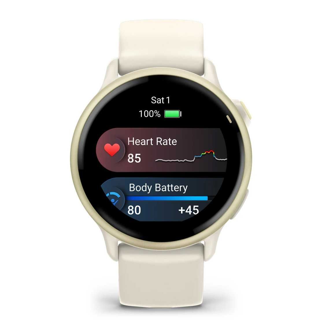 Смарт-годинник Garmin Vivoactive 6 Lunar Gold w. Bone Band