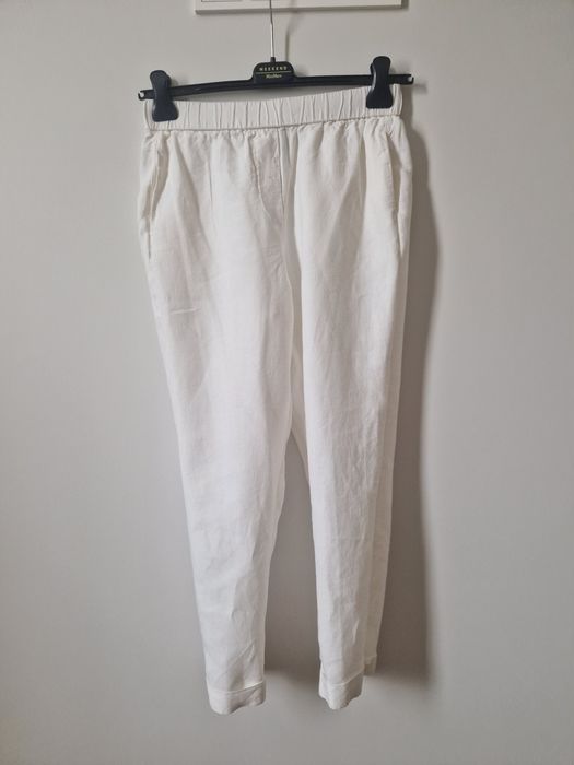 Брюки лляні, білі, peserico, розмір 42IT