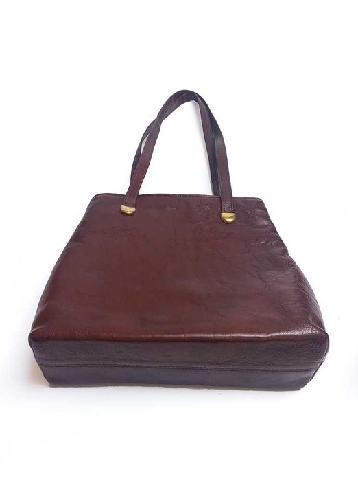 Mala Ombro Pele Genuína Castanho