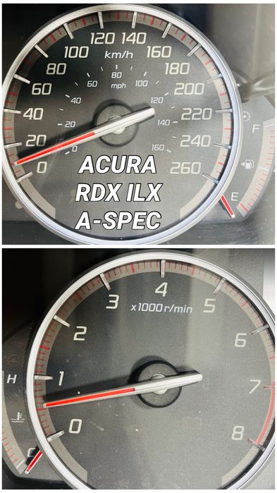 Оригинальные километровые шкалы циферблаты Acura MDX RDX A-Spec