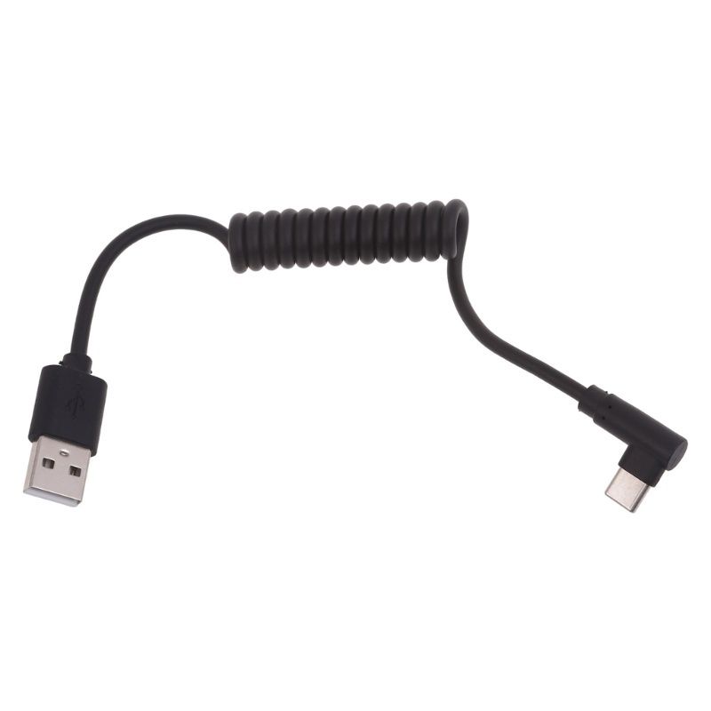 Kabel USB C - USB A długość 20-40cm elastyczny Android Auto