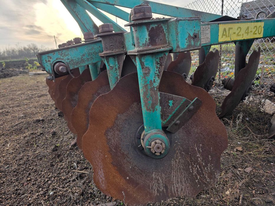 Дискова борона причіпна 2.4 2.5 агд навісна