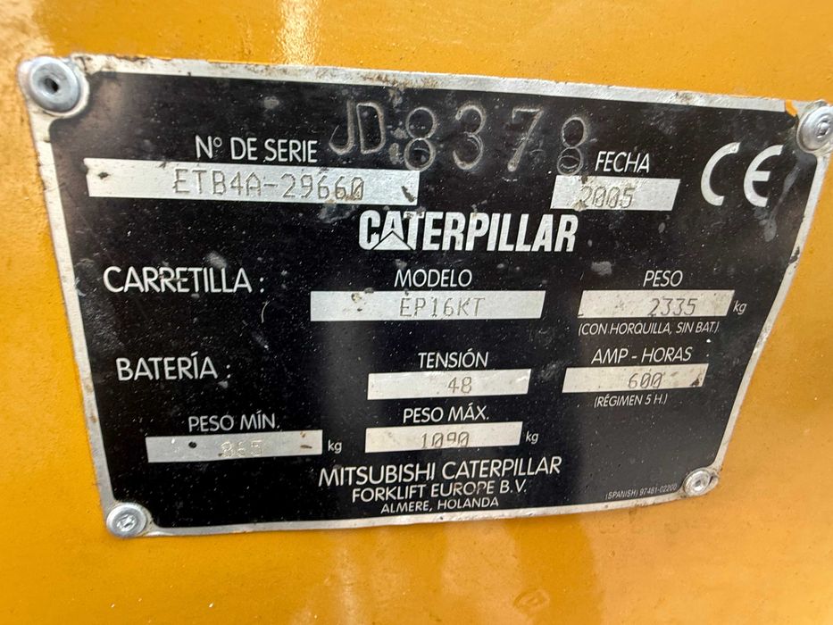 Empilhador eletrico Caterpillar