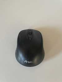 Czarna mysz myszka bezprzewodowa Shiru do laptopa