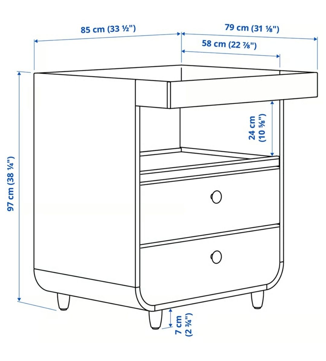 Komoda z przewijakiem MYLLRA - IKEA