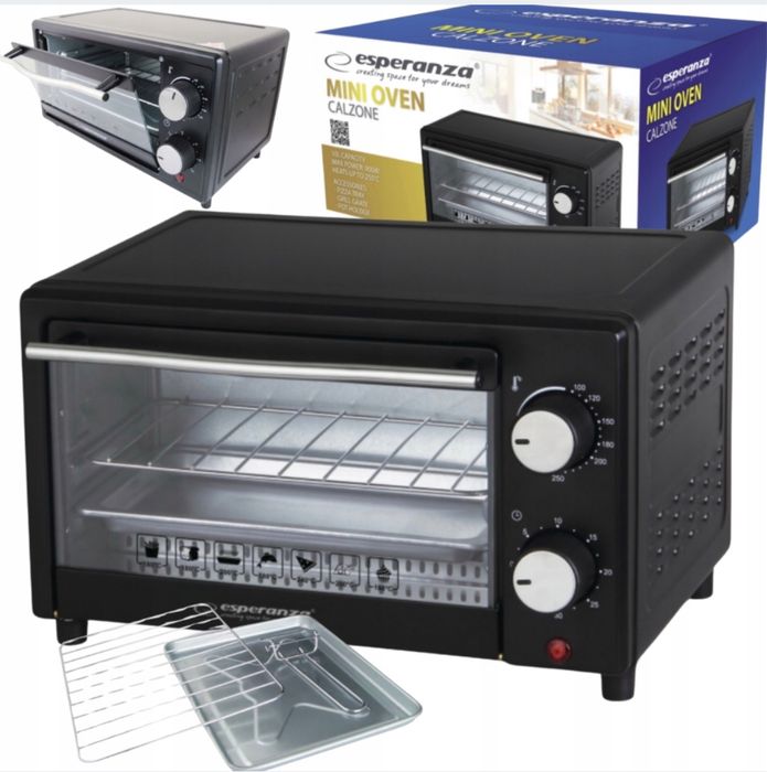 Mini Piekarnik Elektryczny do Pieczenia Podgrzewania 10L 900W Prezent