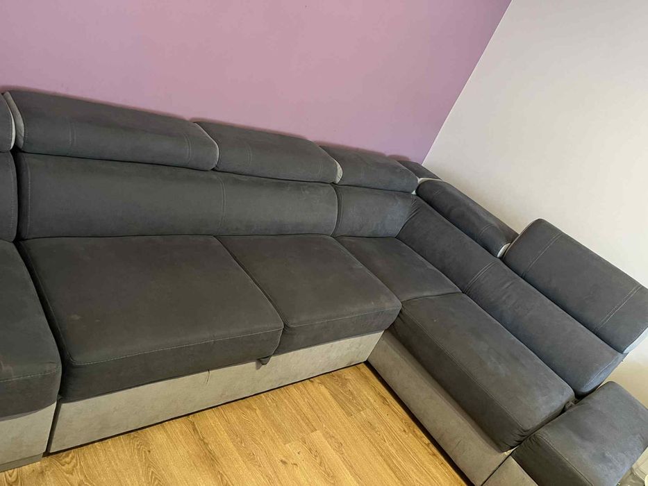 Narożnik wypoczynkowy, funkcja spania, schowek