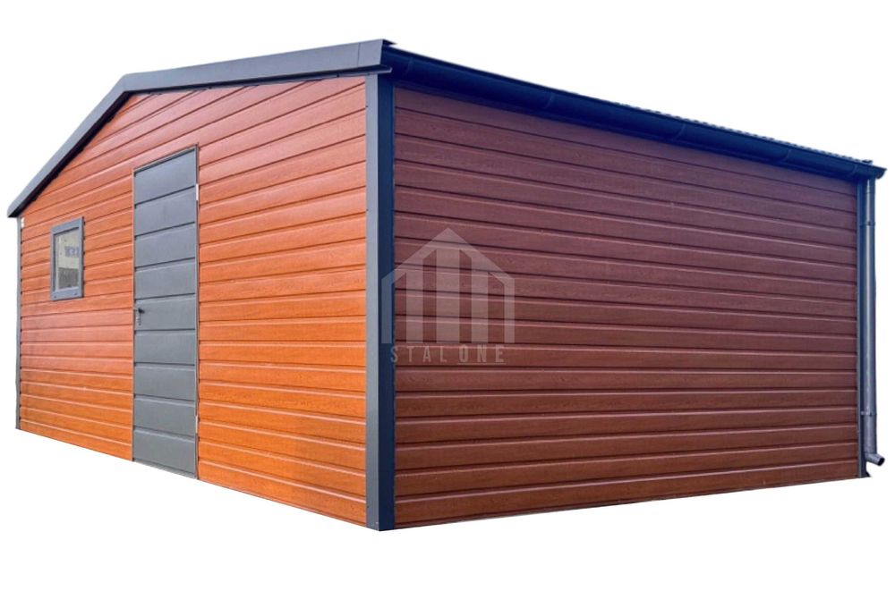 Schowek - domek ogrodowy 6x4,5m - drzwi - okno - drewnopodobny SO102