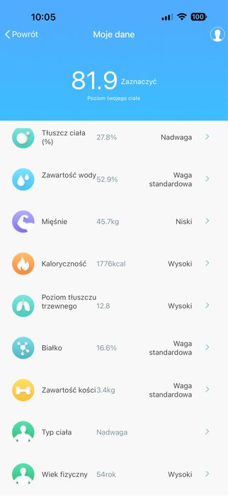 Tesla Smart Waga łazienkowa Style WiFi (TSL-HC-BF1321) Aplikacja BMI