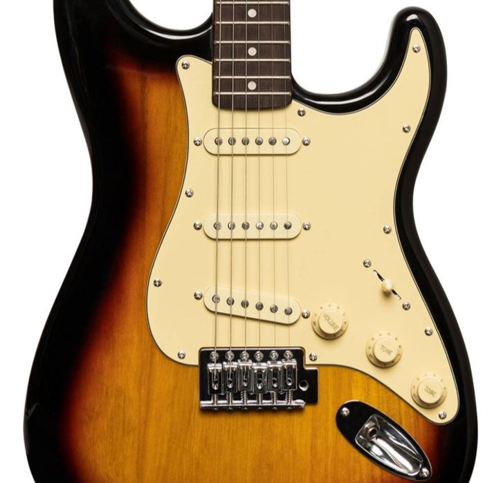 Piękna Gitara elektryczna stratokaster sunburst Nowa Nieużywana