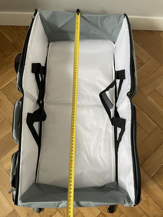 3w1 torba na pieluchy, podróżna gondola i mata do przewijania