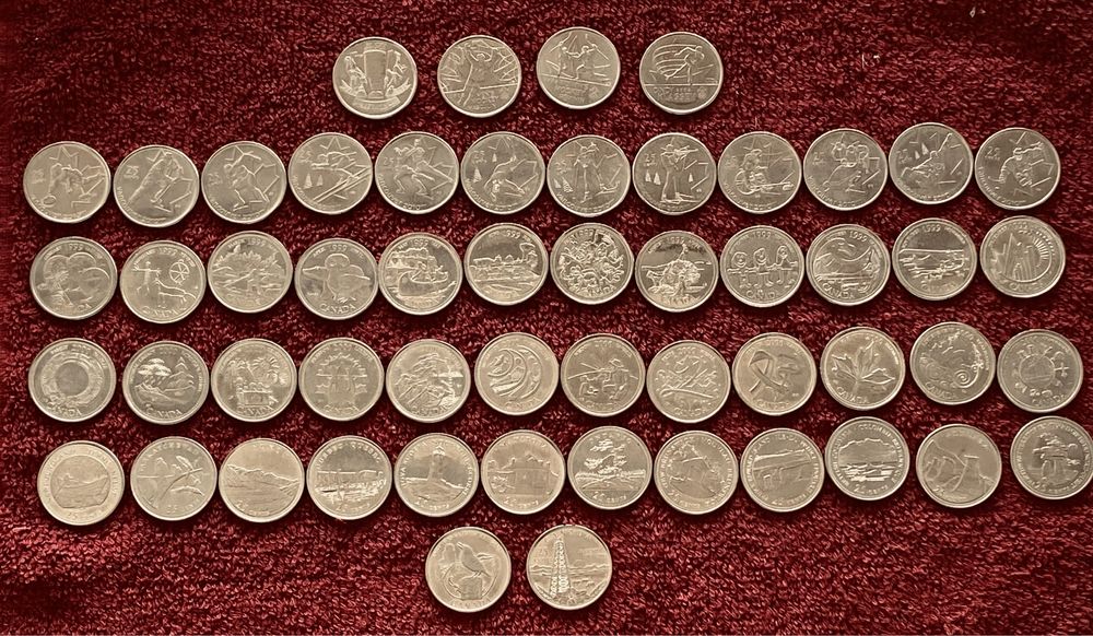 Монети Канади від 1 центу до 2 доларів
