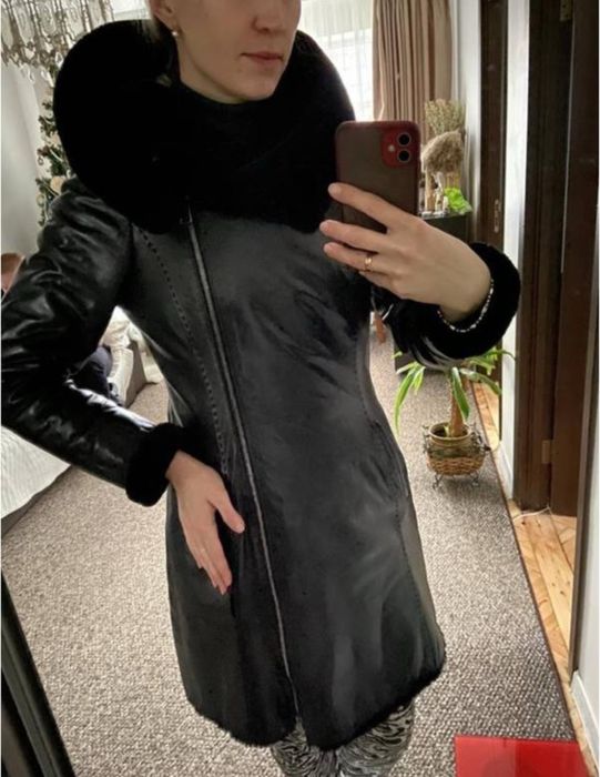 Стильна якіста тепла натуральна дублянка, дубльонка, дешево