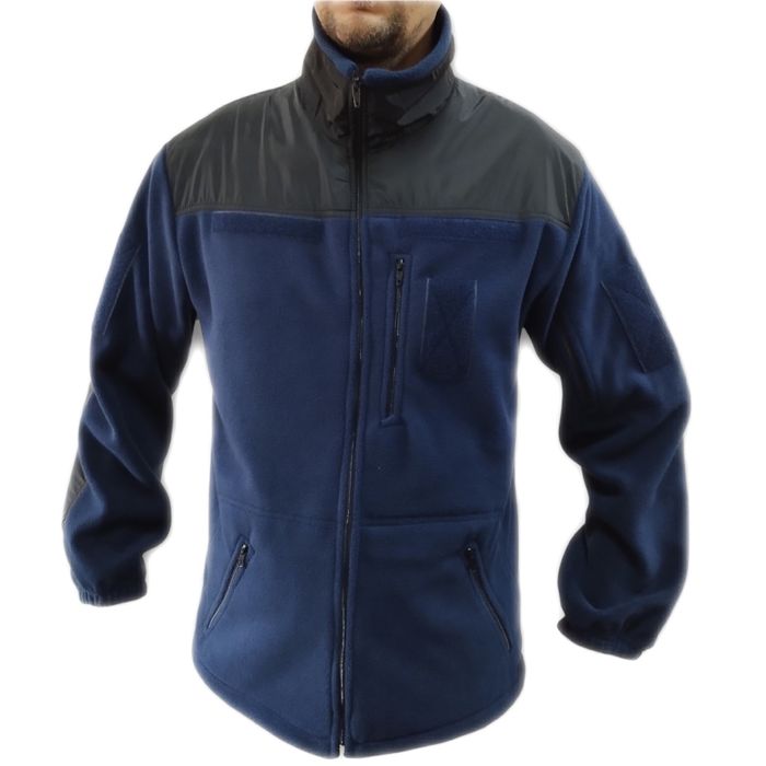 Фліска 340г/м2 чорна, синя. Флісова кофта куртка. Флиска черная