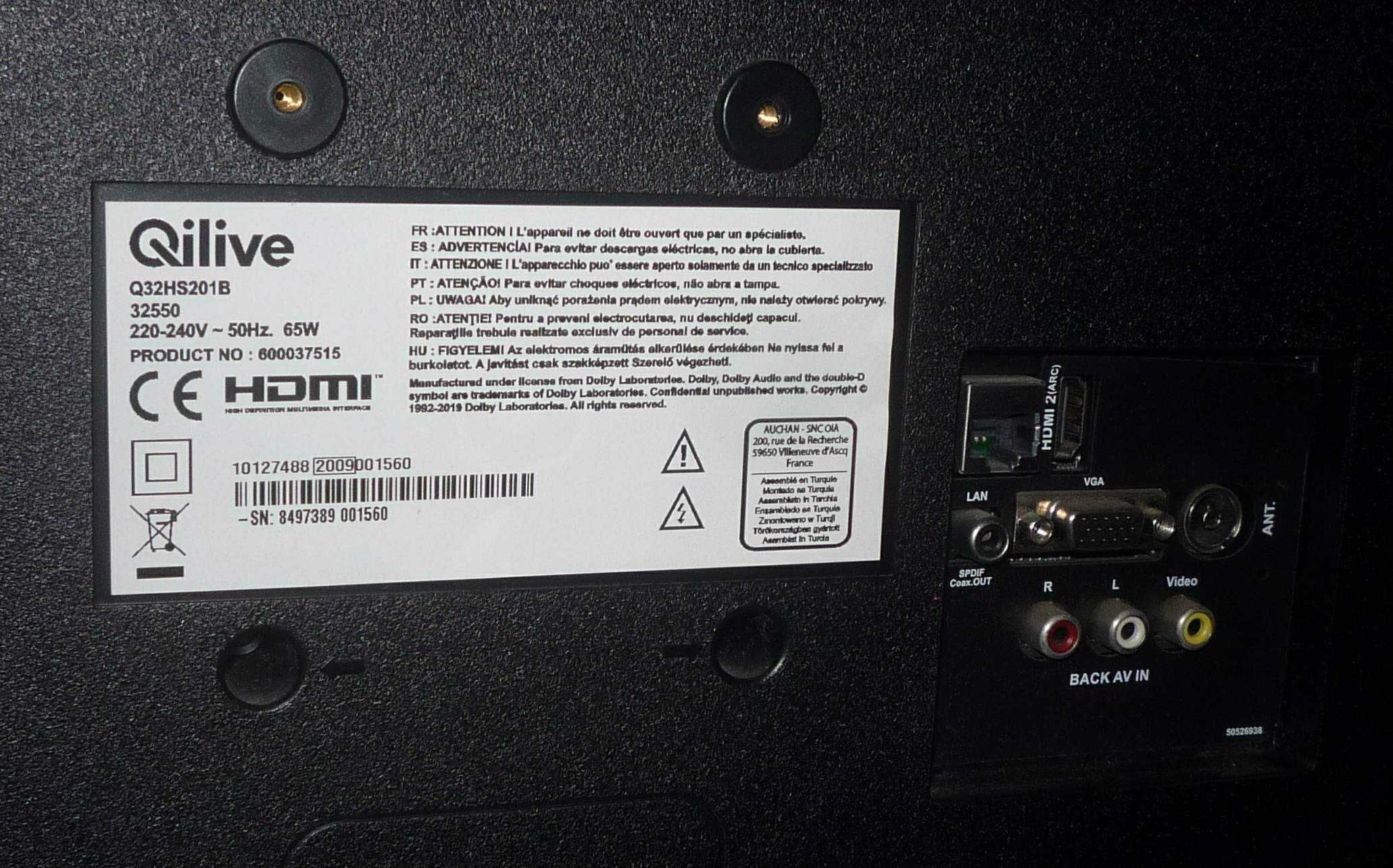 Tv ecrã partido: 3 euros