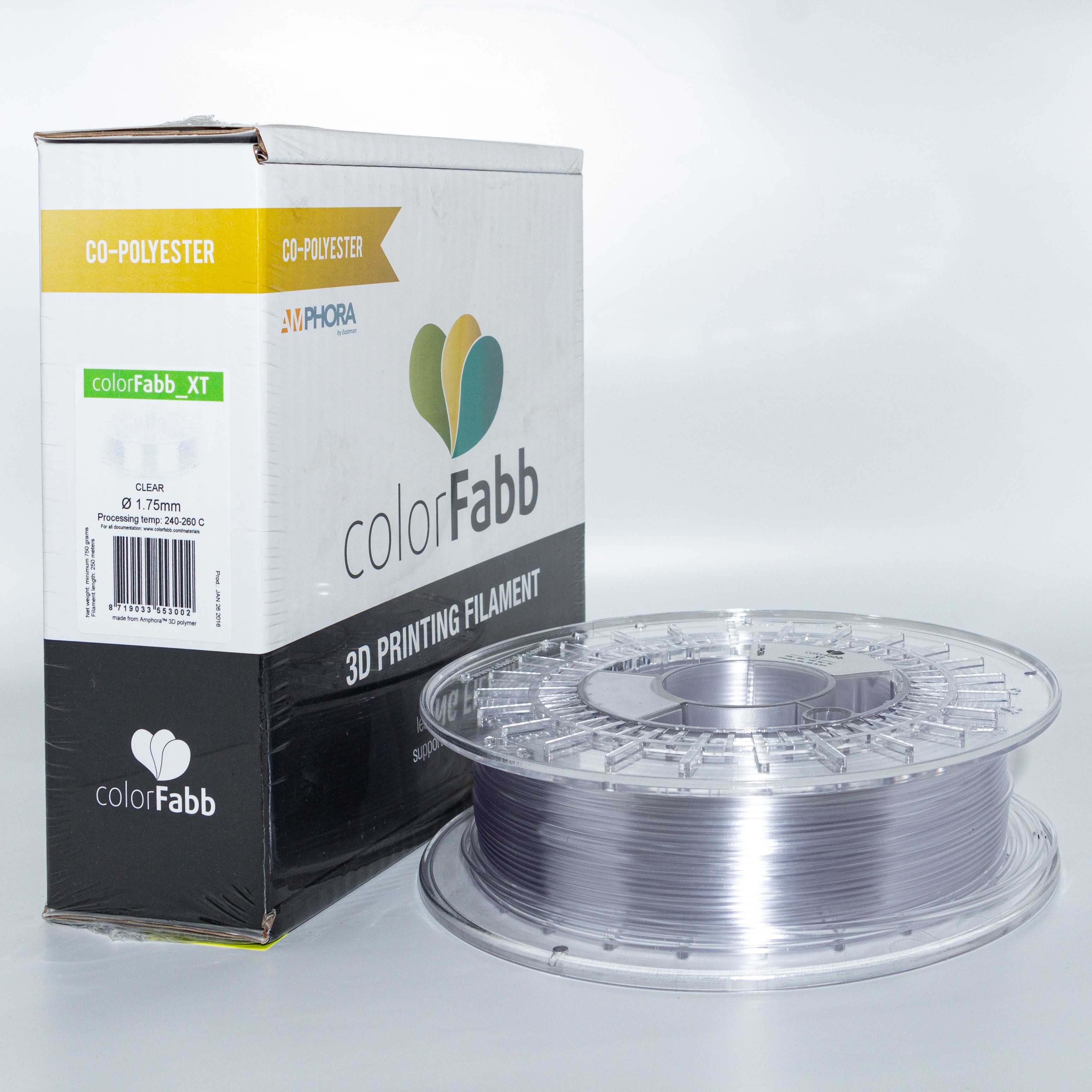 Filamento 3D XT CLEAR 1,75mm /750g