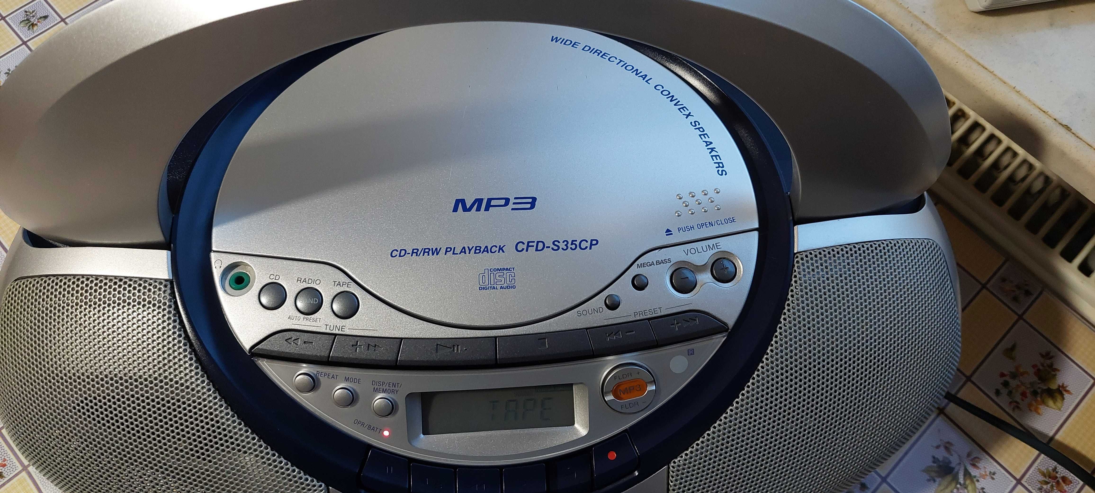 Radio Odtwarzacz z CD, Magnetofon Pilot Sony