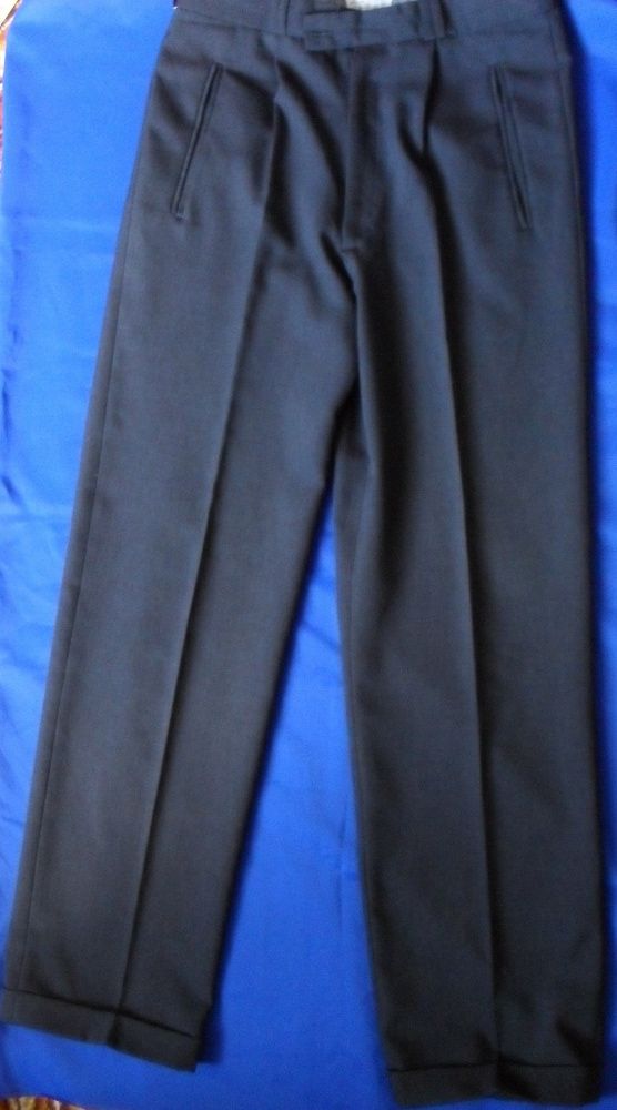 Garniturowe spodnie prosta nogawka z mankietem-b. ciemny grafit