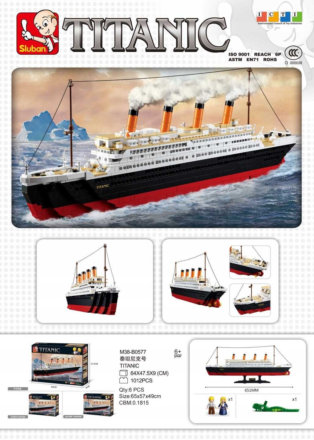 Klocki Sluban Titanic Big 1012 elementów
