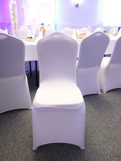 Pokrowce na krzesła / elastyczne / białe
