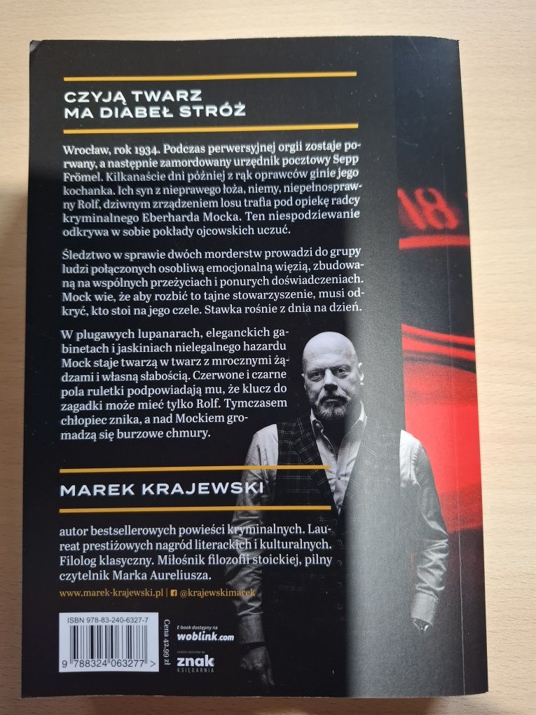 Książka "Diabeł stróż" Marek Krajewski