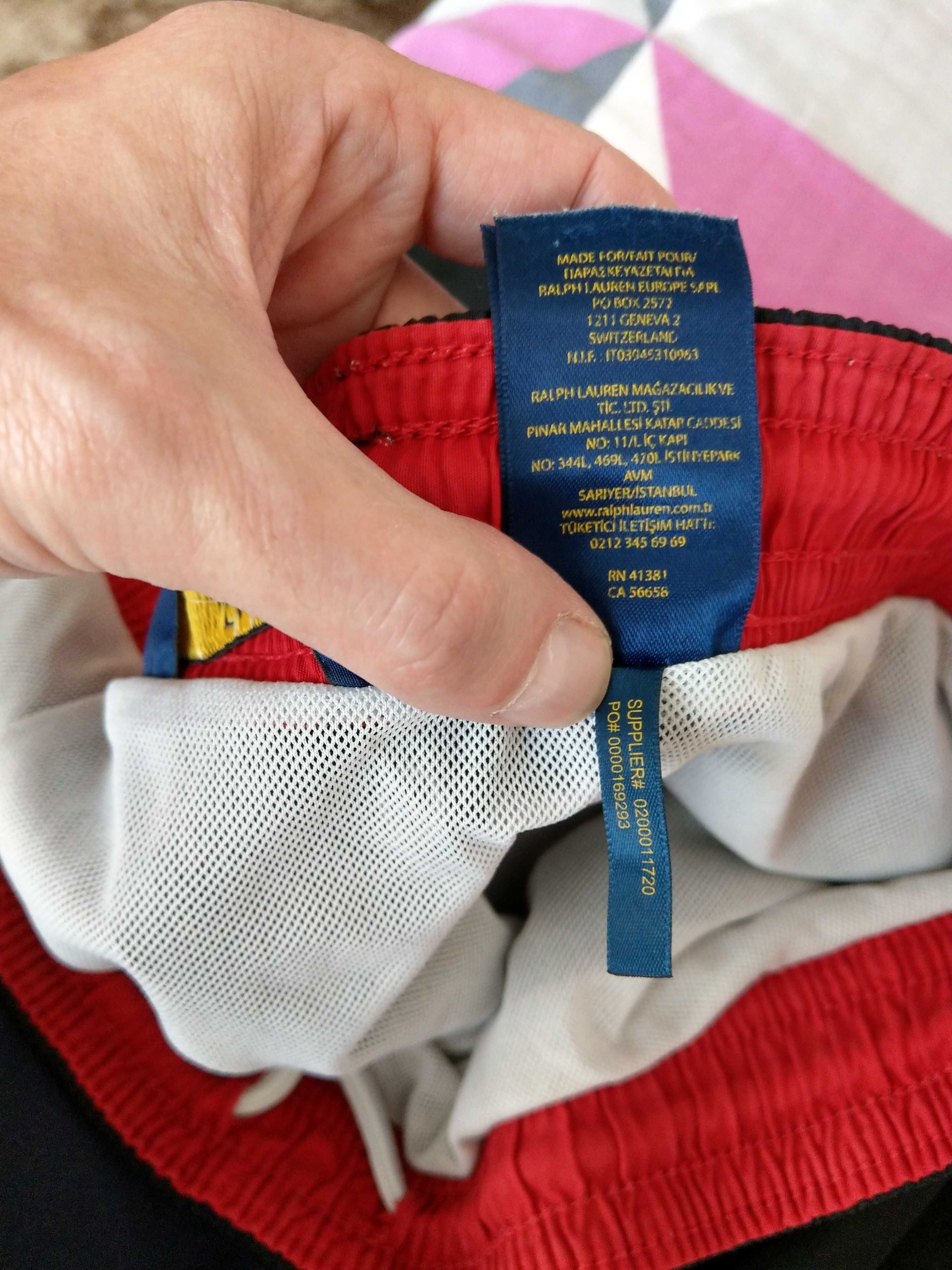 spodenki kapielowe Ralph Lauren haft logo