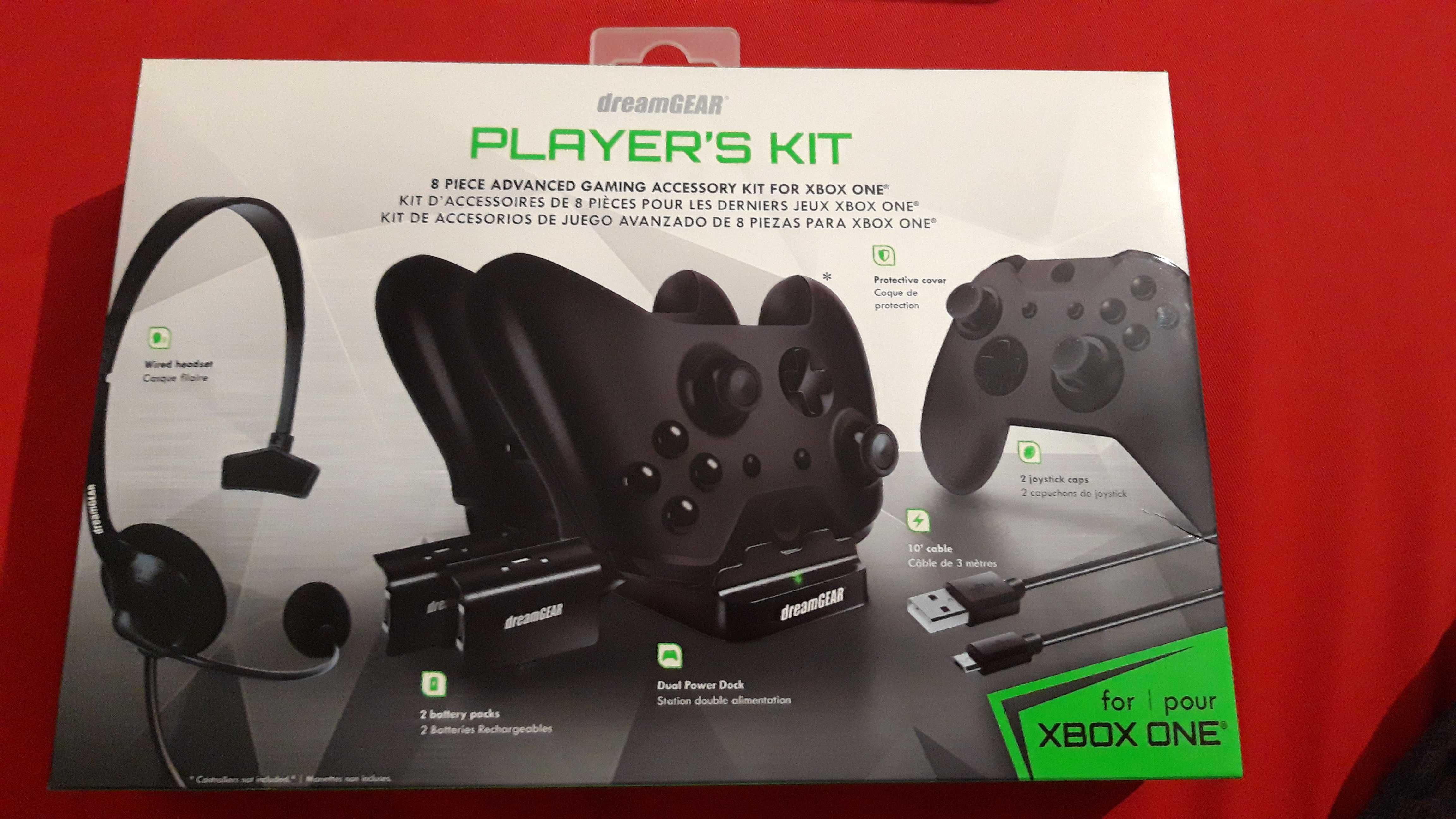 XBOX ONE DreamGEAR Player's kit - ładowarka, akumulatory, słuchawki