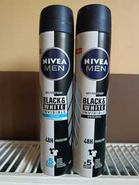 2 sztuki dezodorantu  męskiego Nivea men 200 ml Black & White