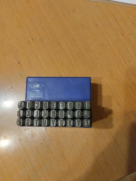 Numeratory 6 mm-litery