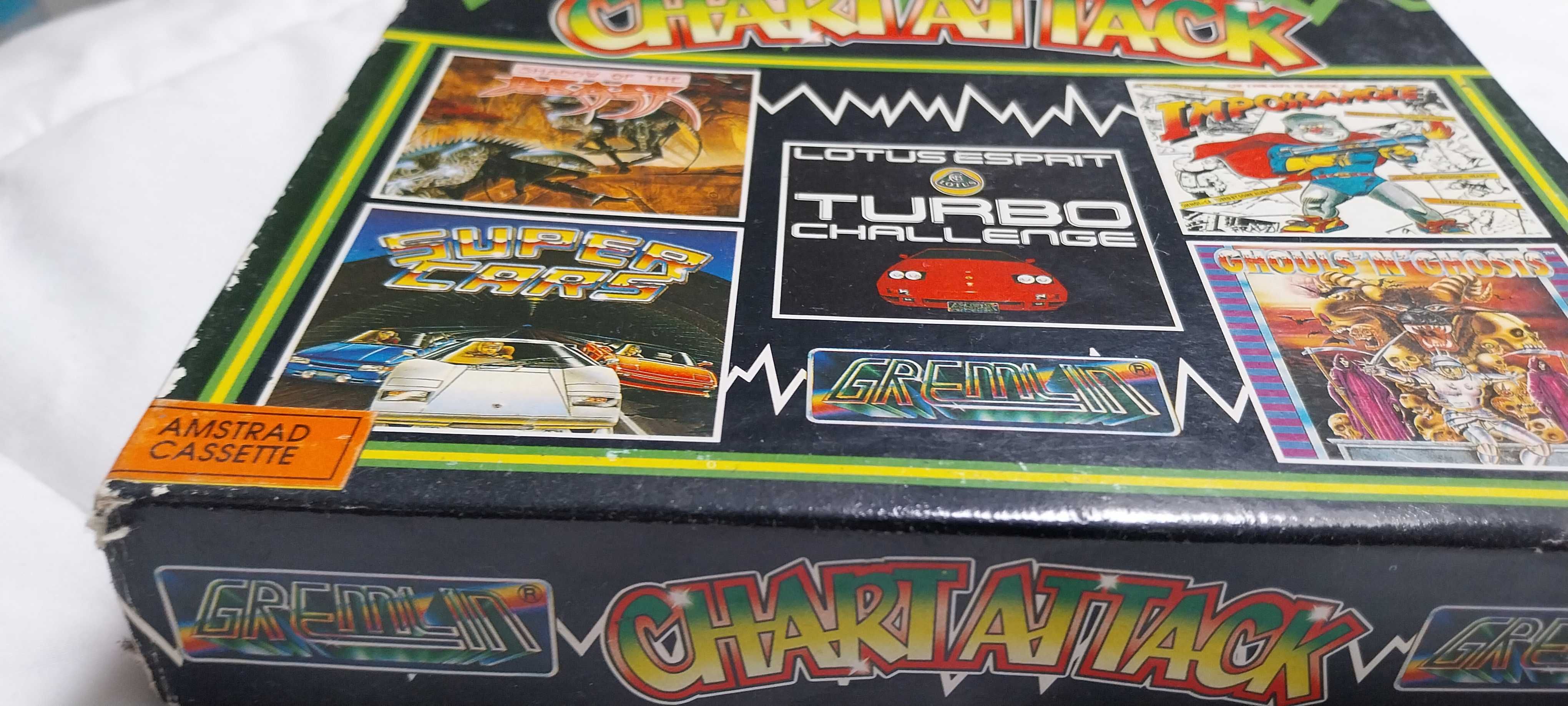 Amstrad CPC vintage 5 jogos novos de stock antigo, Shadow beast +4