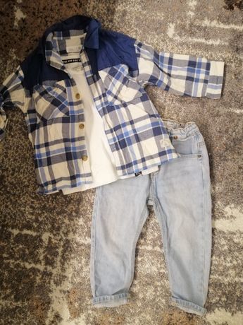 Сорочка та джинси Zara, розмір 2-3 роки, 98 см