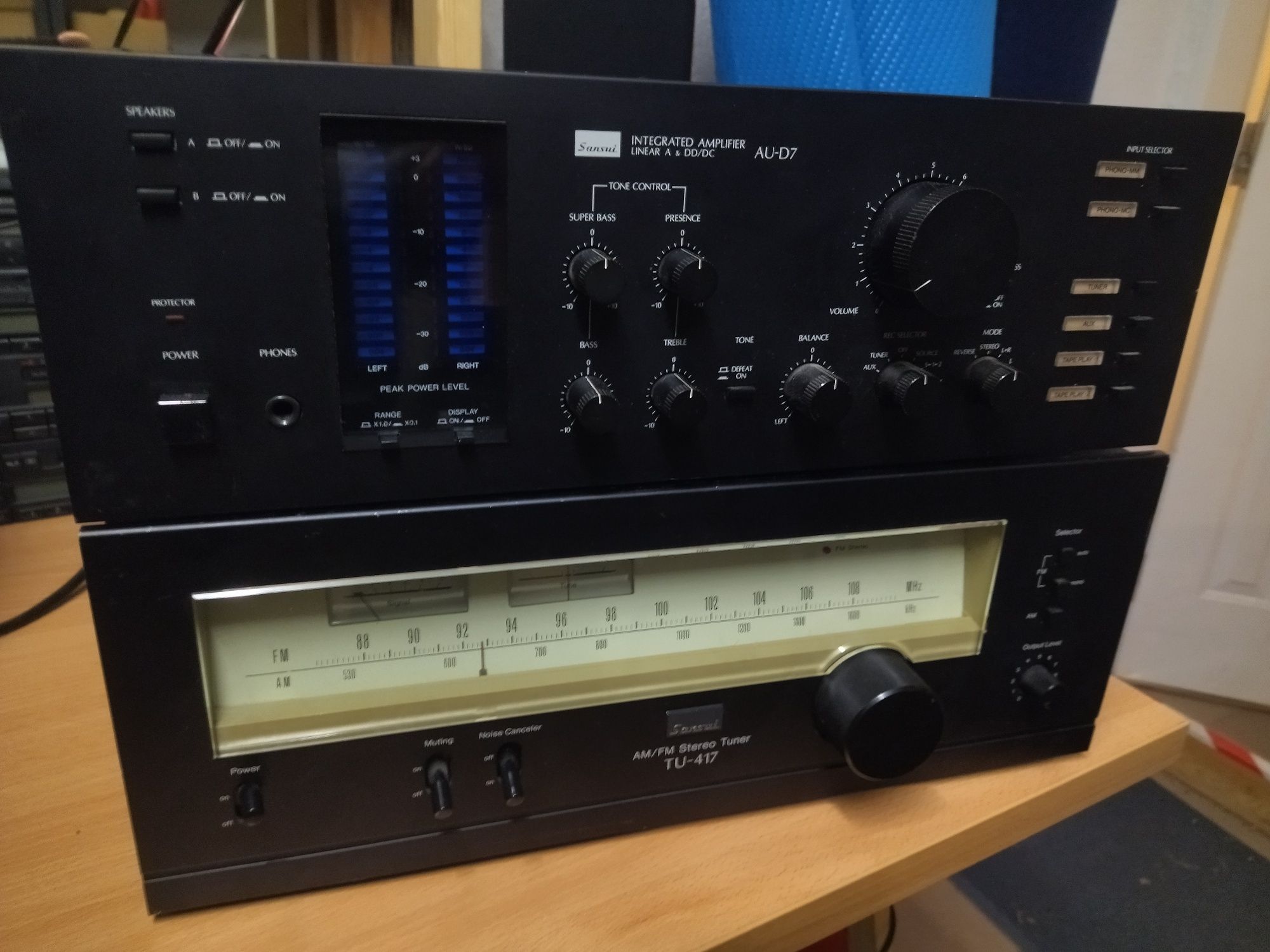 Sansui AU-D7 wzmacniacz i tuner TU-417