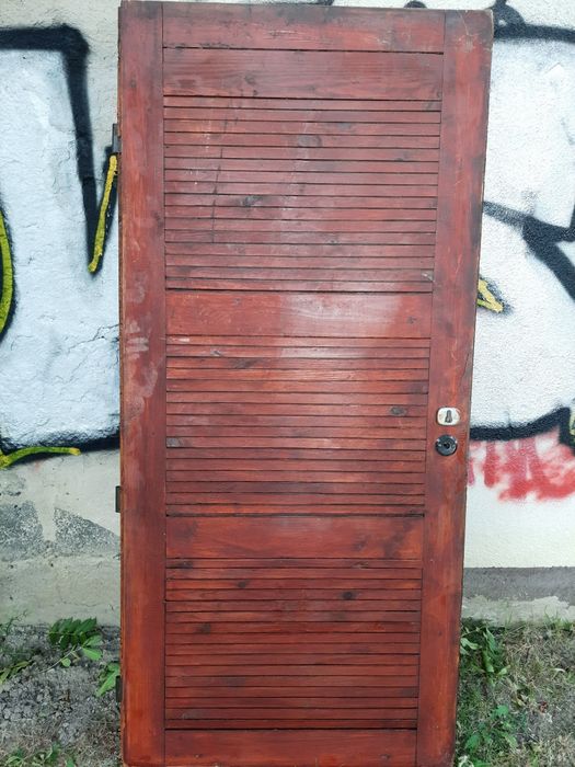 Stare drzwi ramiakowe pełne