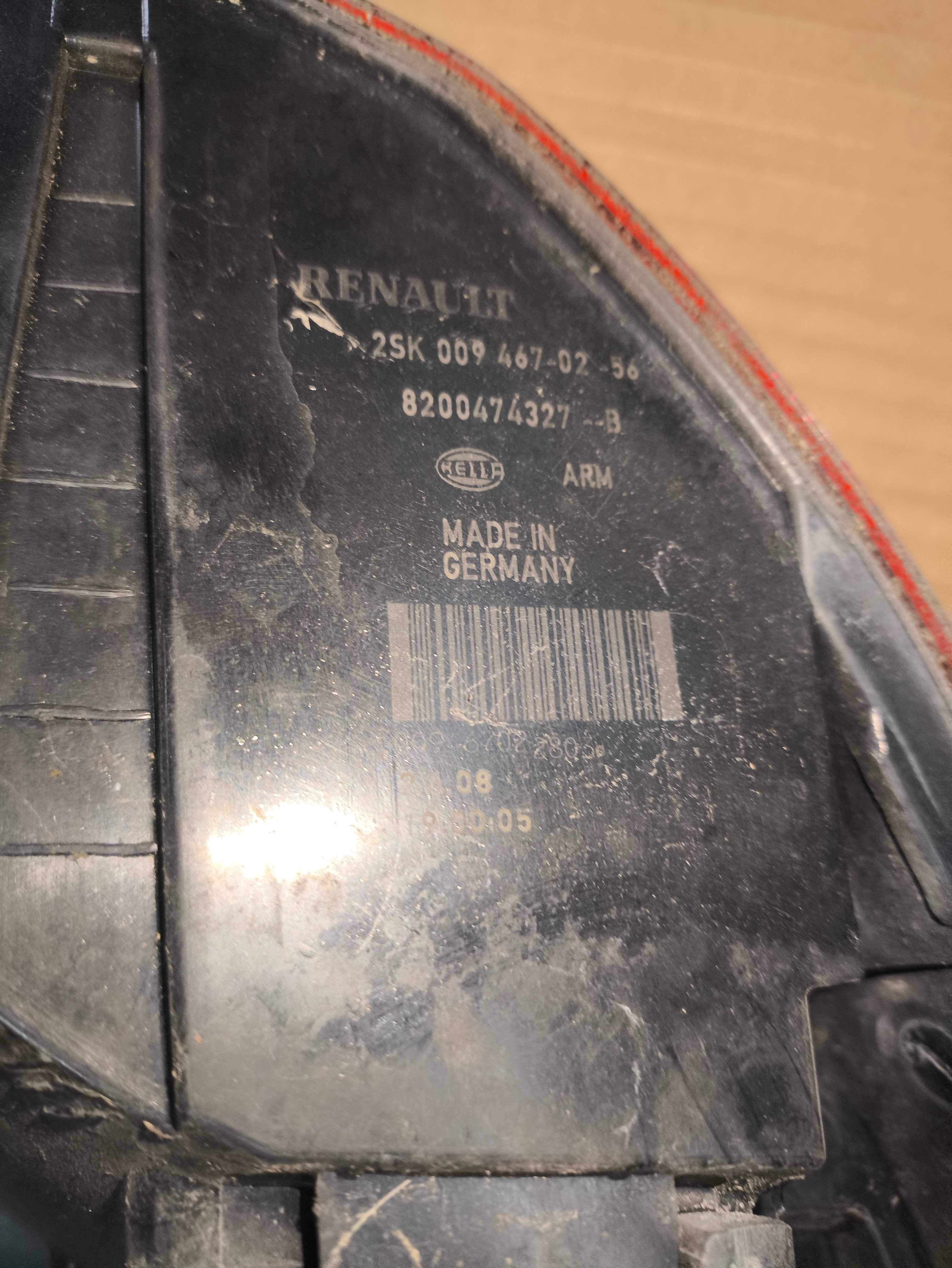 Lampa tylna prawa Renault Scenic II FL 2SK009467/02 Siedlce