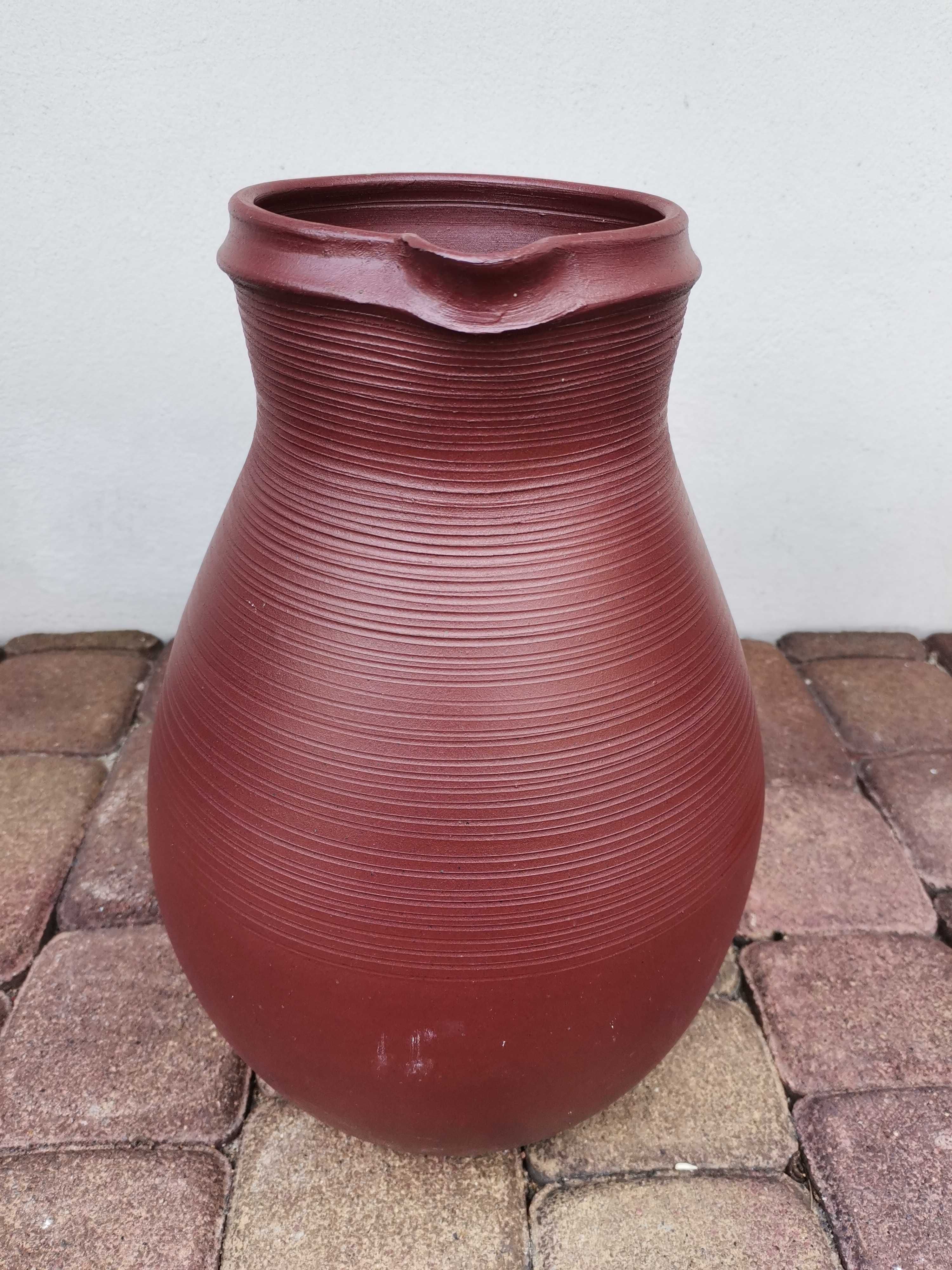 Piękny ceramiczny dzban do ogrodu, wys.36 cm