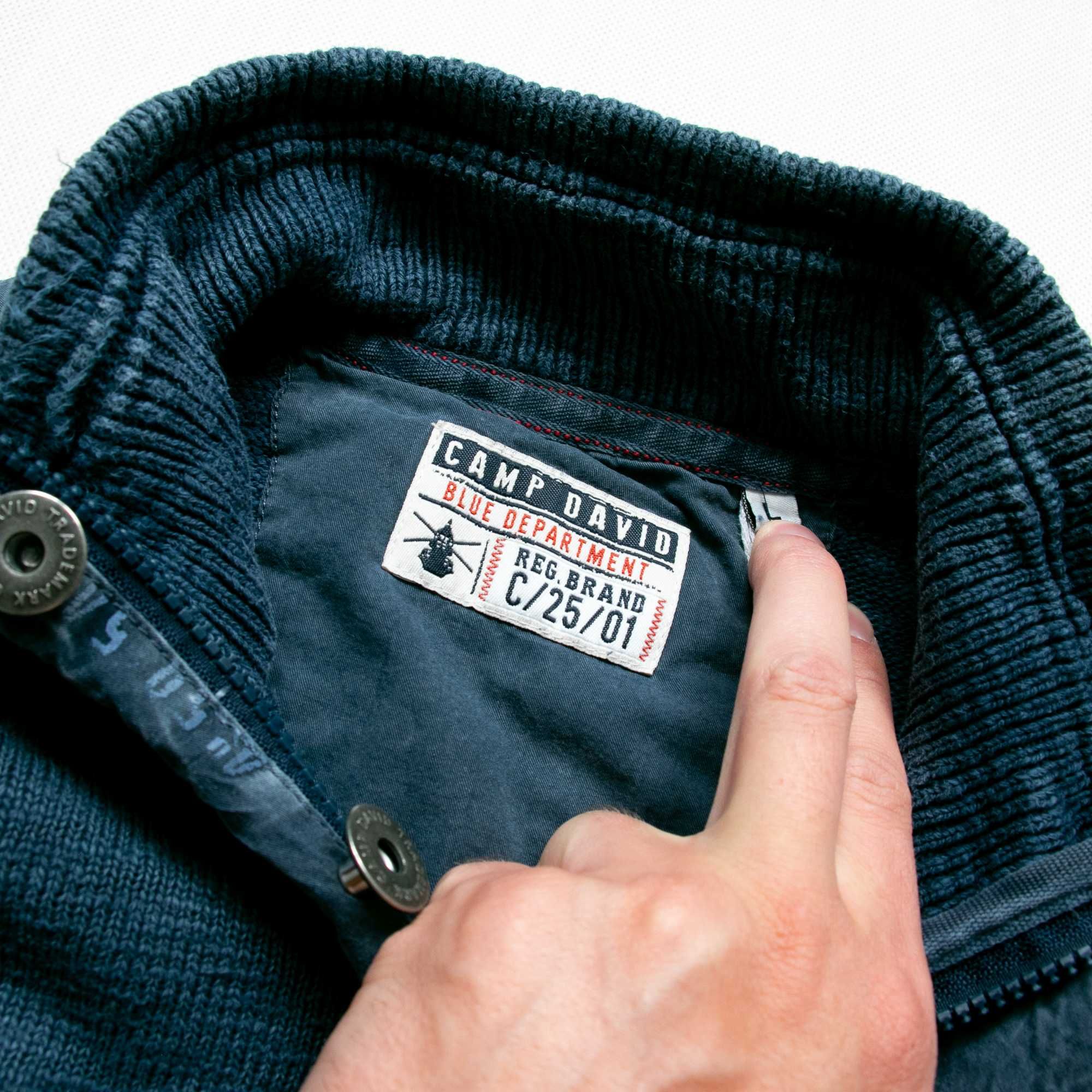 Camp David sweter halfzip L