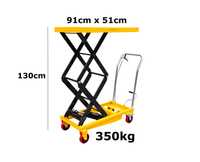 Wózek nożycowy platformowy mobilny stół podnośny hydrauliczny 350kg