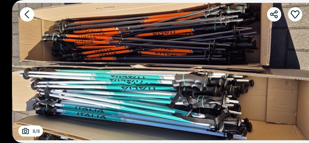 Kije narciarskie nowe okazja pakiet nowe