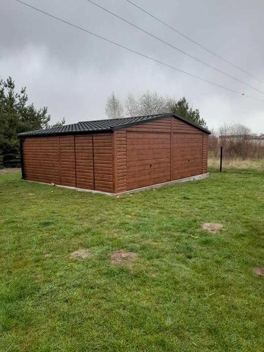 blaszak garaż na budowę schowek garaż blaszany konstrukcja stalowa 4x6