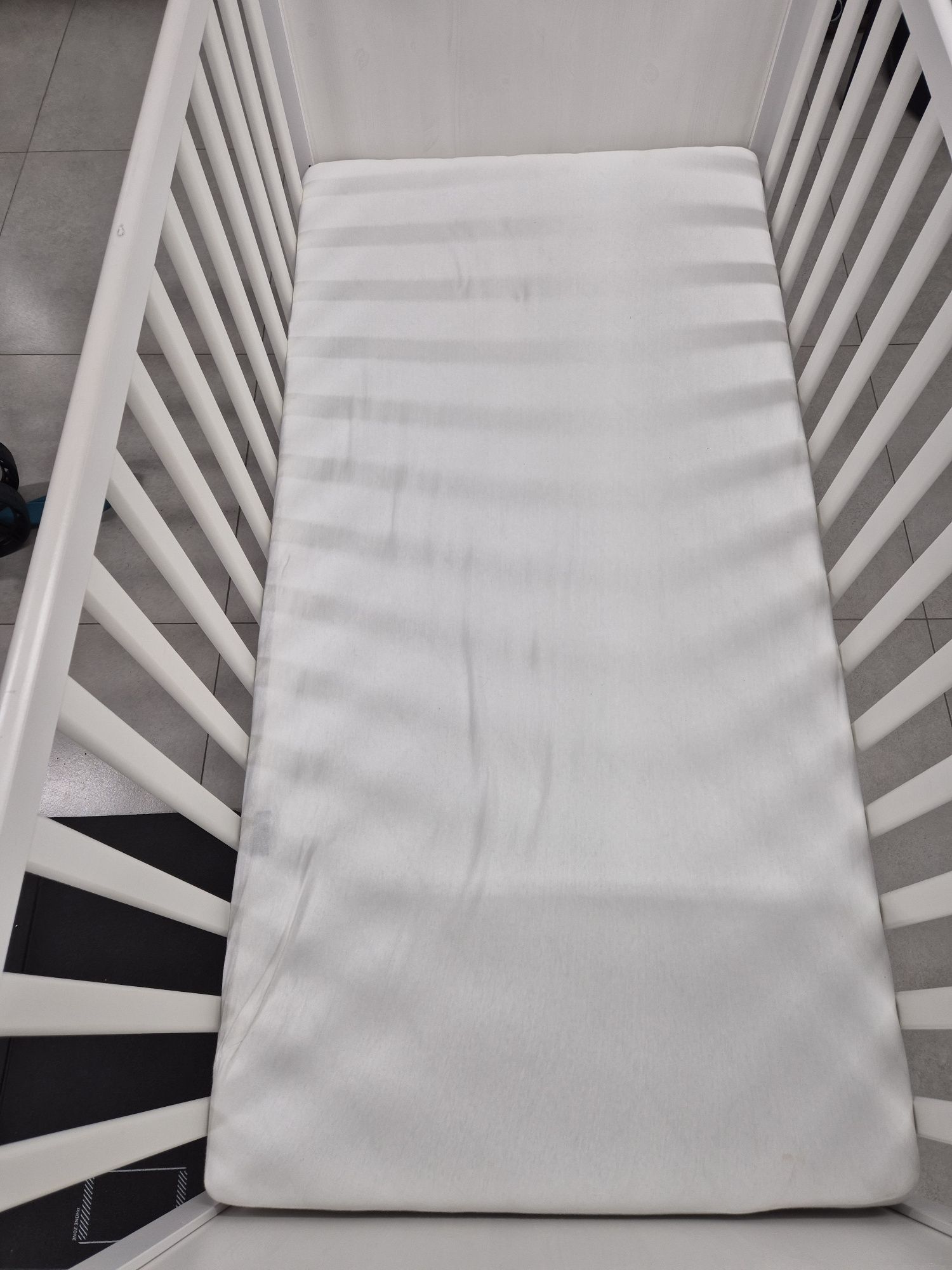 Łóżeczko Dziecięce IKEA SUNDVIK + Materac i Prześcieradło