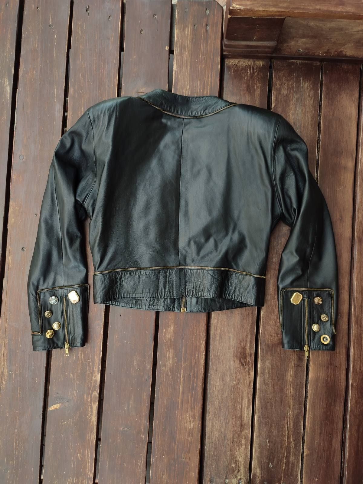 Коллекция Винтажная кожаная куртка, куртка під Versace, шкіряна куртка