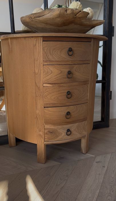 Szafka z drewna teak , drewniana komoda