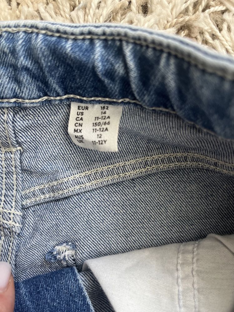 Джинси прямі широкі h&m 152