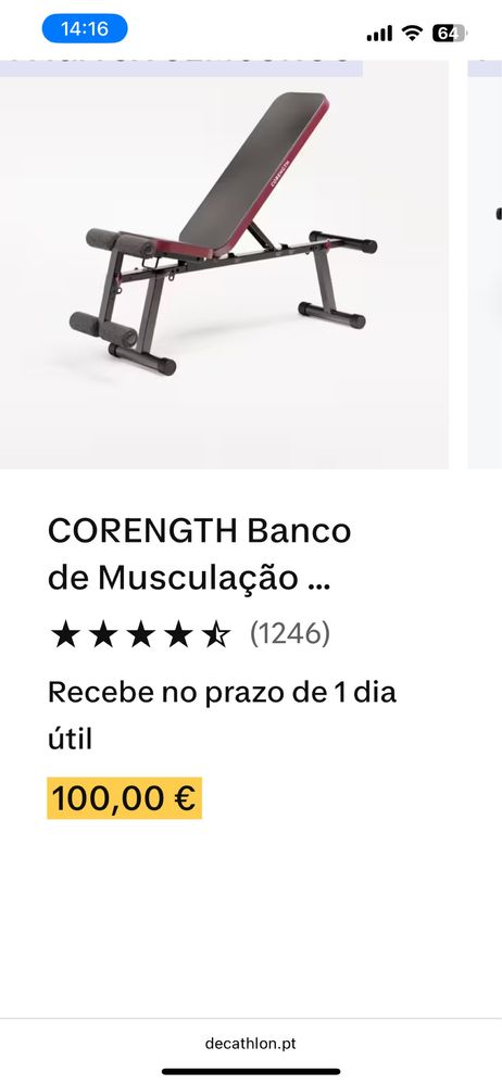 Banco de musculação