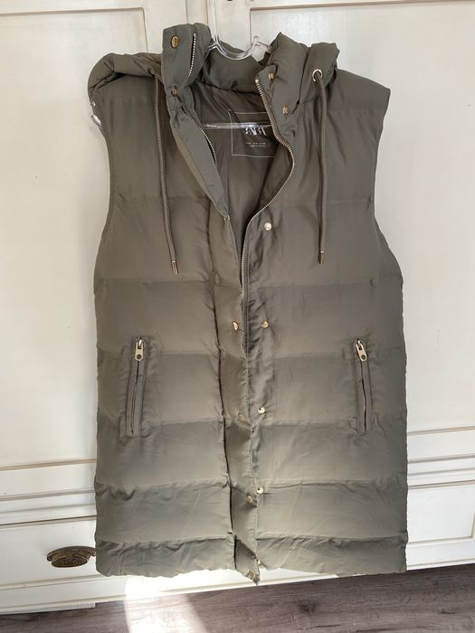 Довгий теплий желет Zara, M