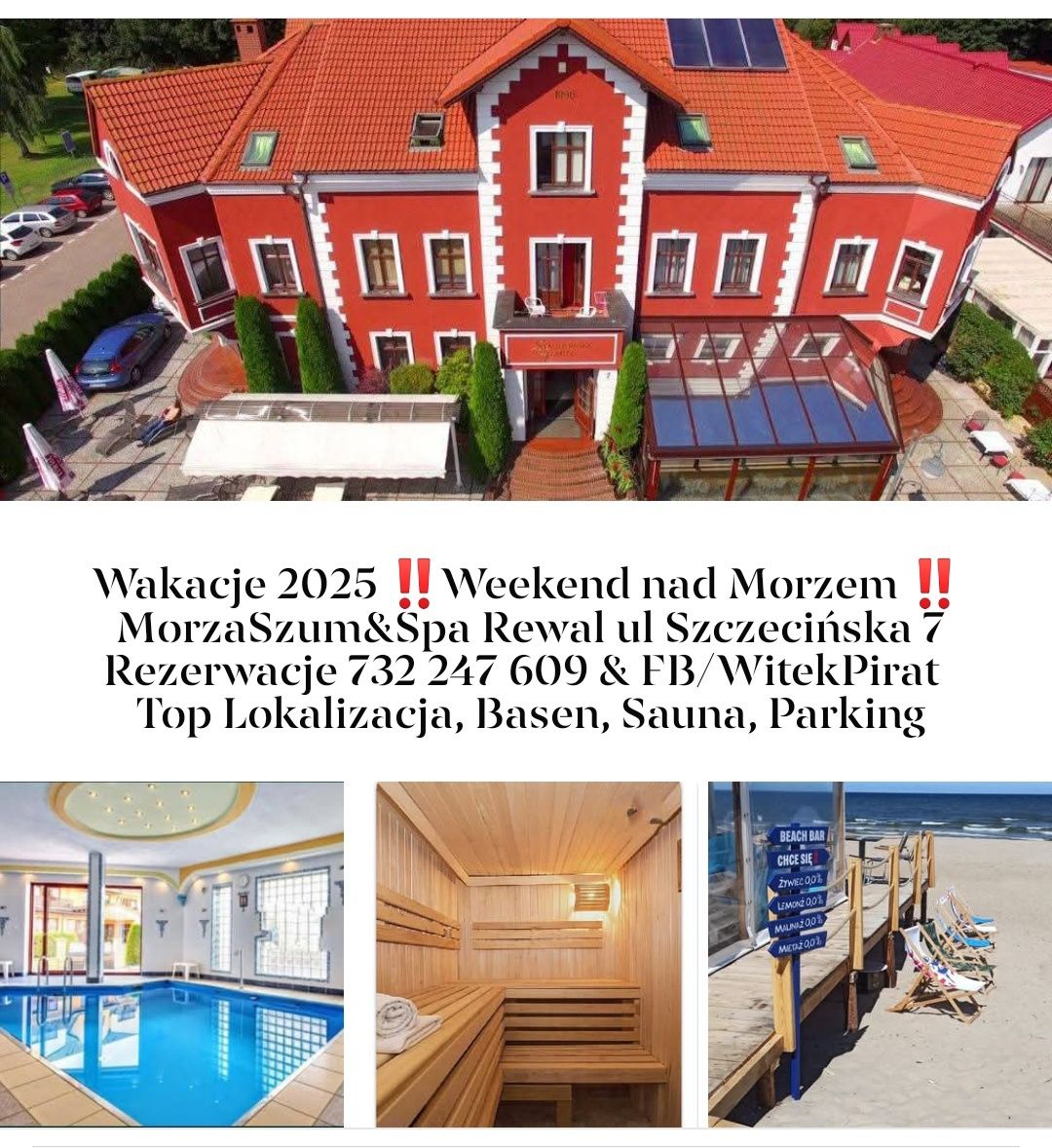 WOLNE od 24.08 Last MINUTE nad Morzem, Wakacje Basen, Sauna, Aneks
